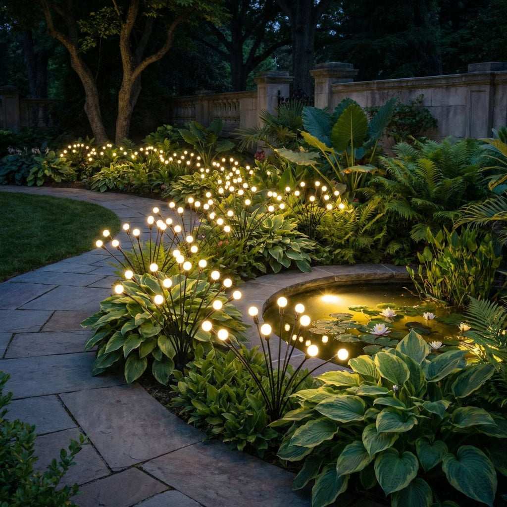 ## Solar-Gartenleuchte für den Außenbereich – Firefly Stimmungsleuchte mit beweglichem Stab