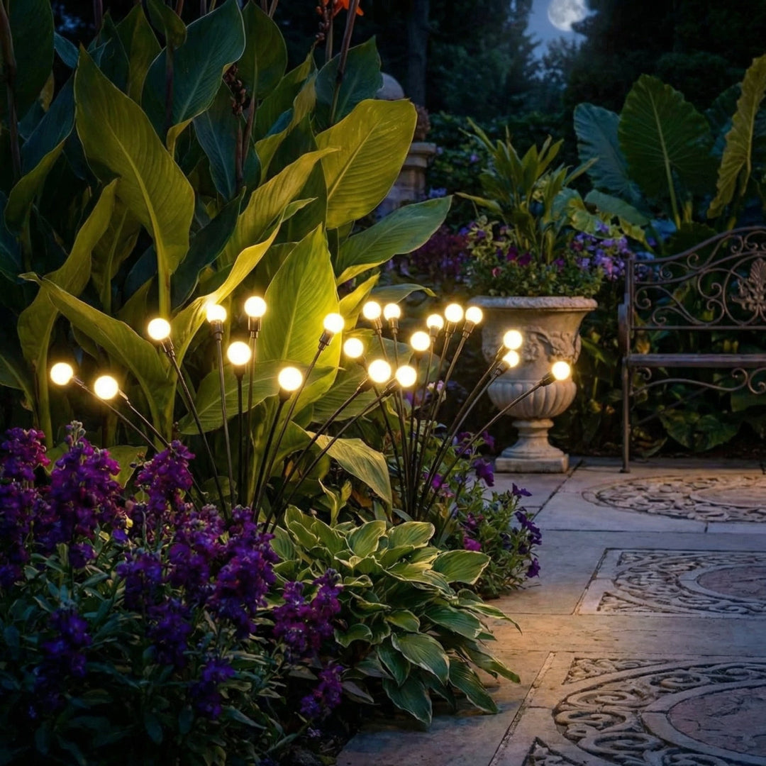 ## Solar-Gartenleuchte für den Außenbereich – Firefly Stimmungsleuchte mit beweglichem Stab
