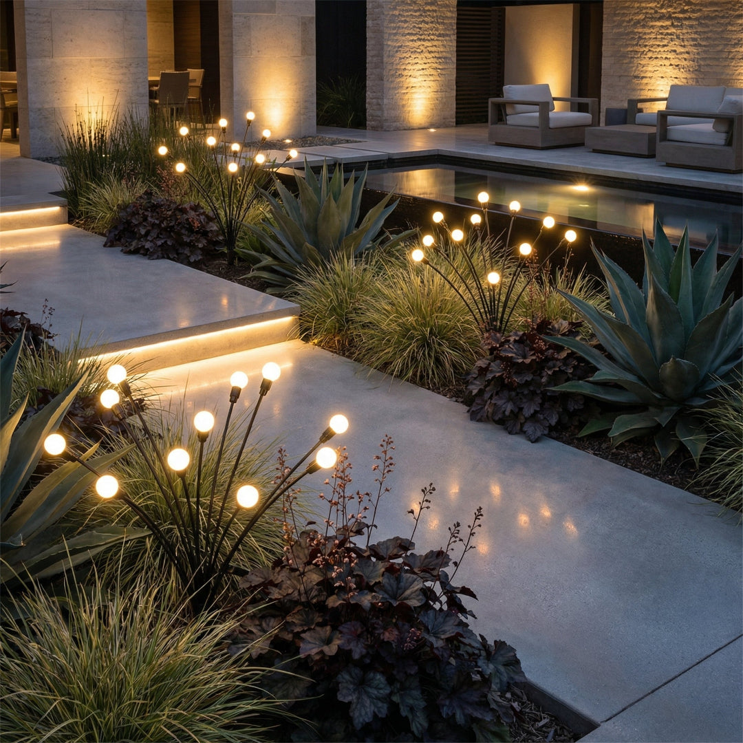 ## Solar-Gartenleuchte für den Außenbereich – Firefly Stimmungsleuchte mit beweglichem Stab
