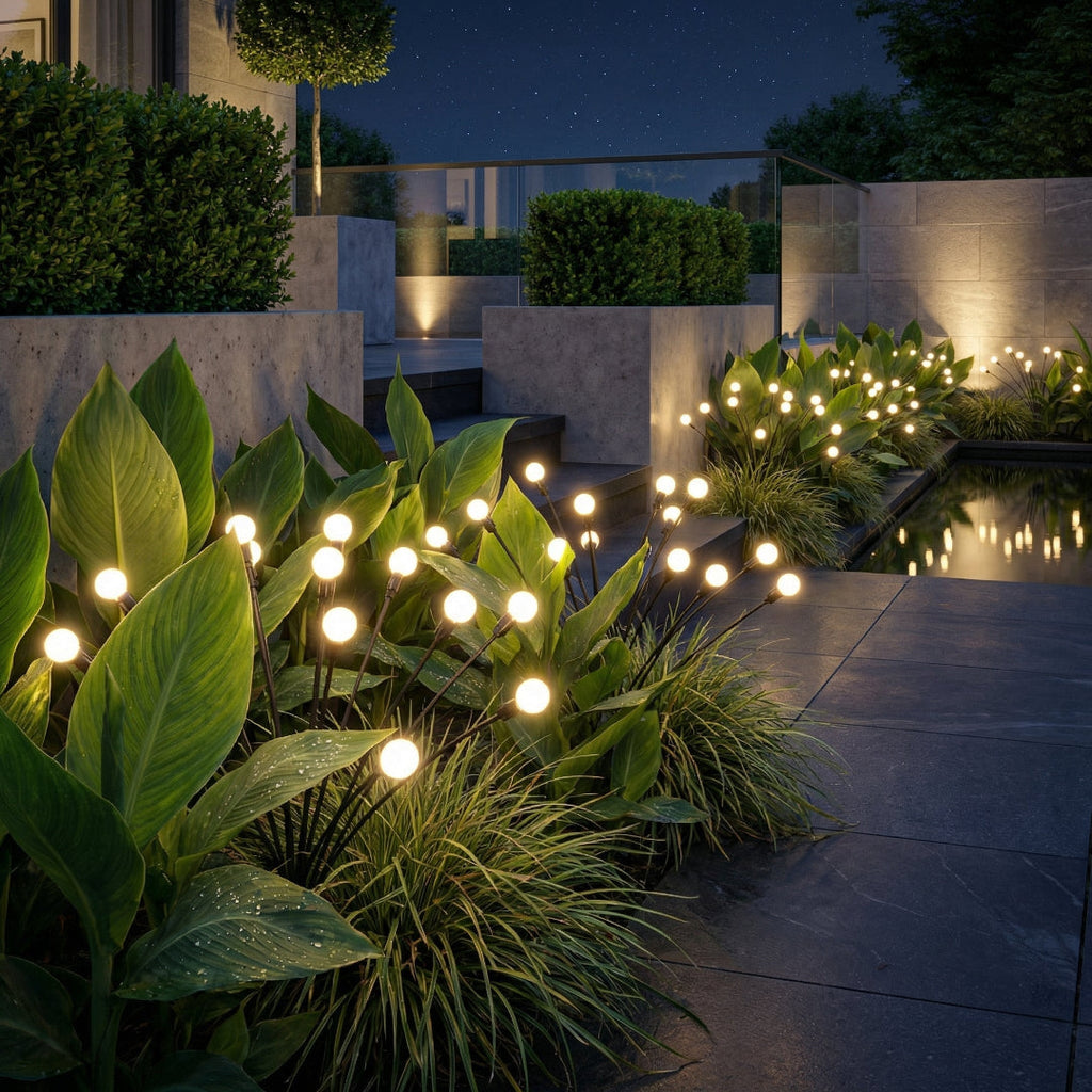 ## Solar-Gartenleuchte für den Außenbereich – Firefly Stimmungsleuchte mit beweglichem Stab