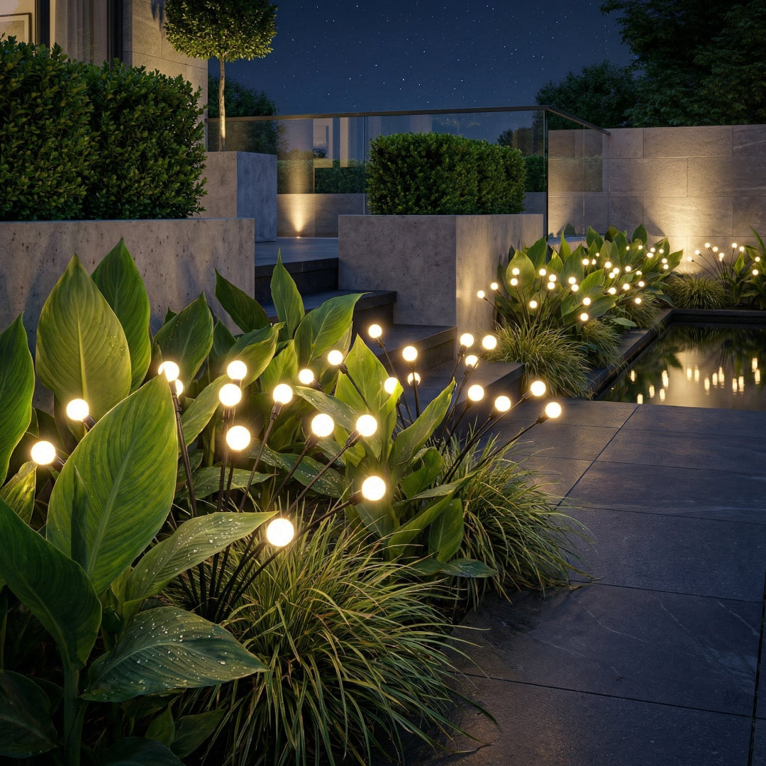 ## Solar-Gartenleuchte für den Außenbereich – Firefly Stimmungsleuchte mit beweglichem Stab