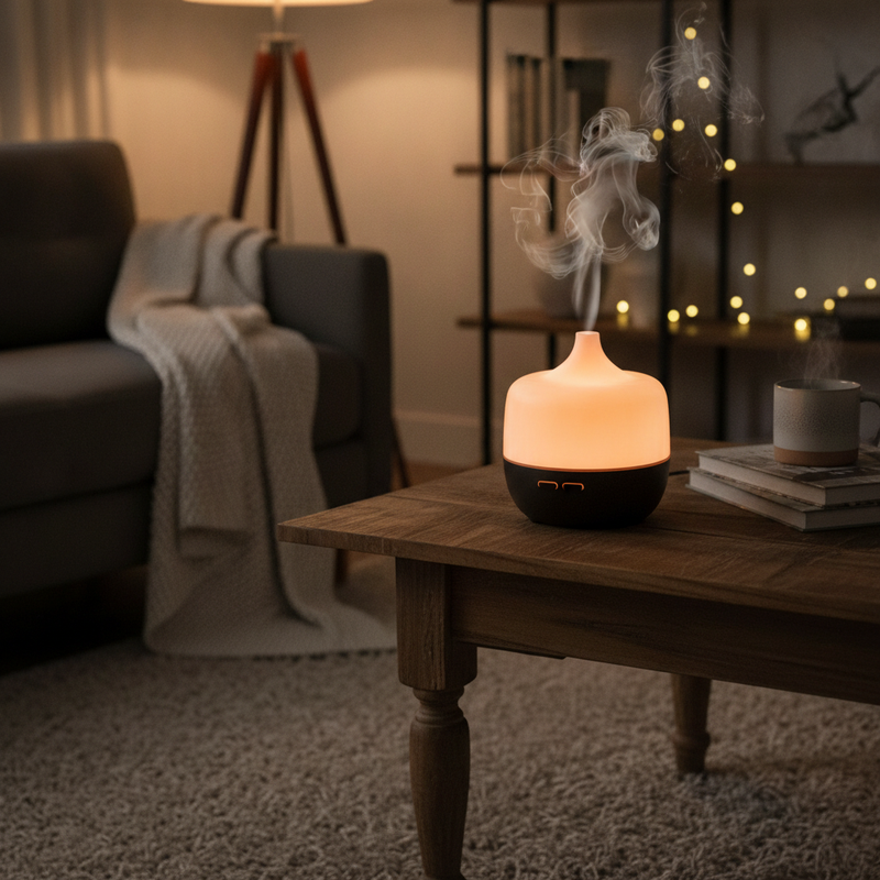## Ember Aroma-Diffuser mit Flammeneffekt