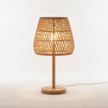 ## Marlow Tischlampe aus geflochtenem Rattan