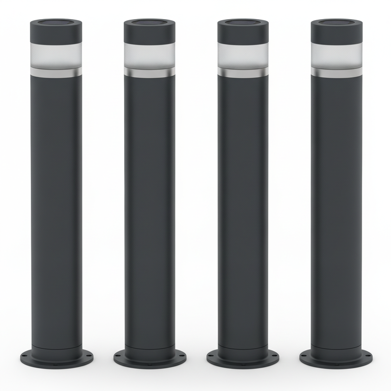 Verge Solar-Wegeleuchten – 4er-Set