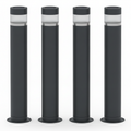Verge Solar-Wegeleuchten – 4er-Set