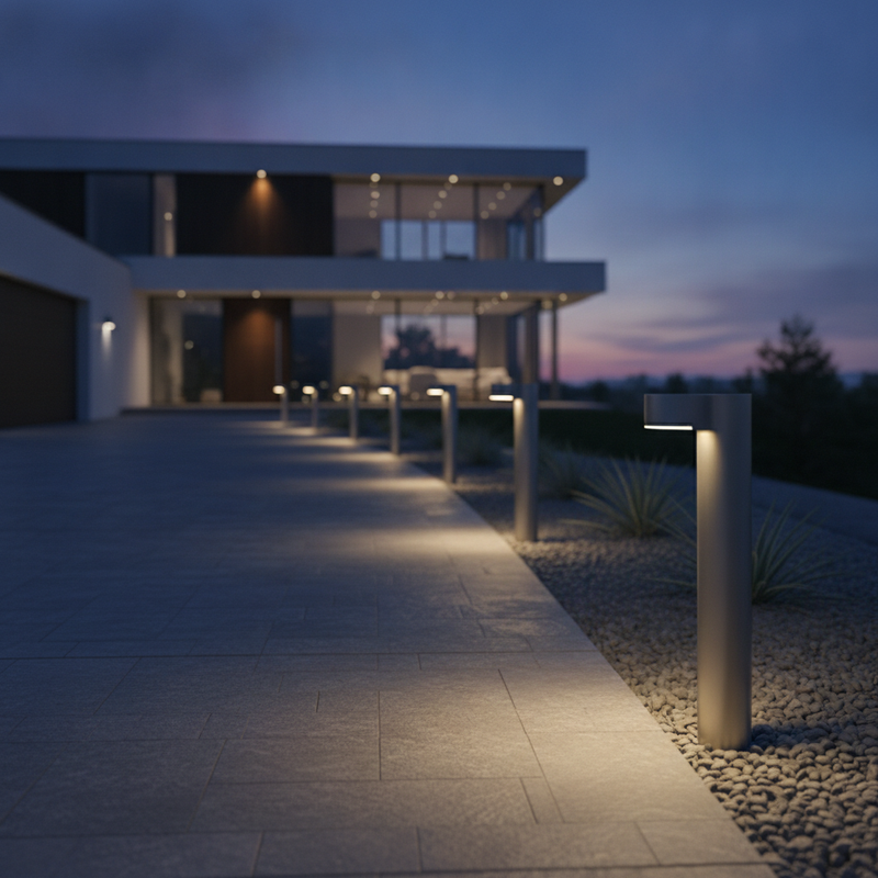 Verge Solar-Wegeleuchten – 4er-Set